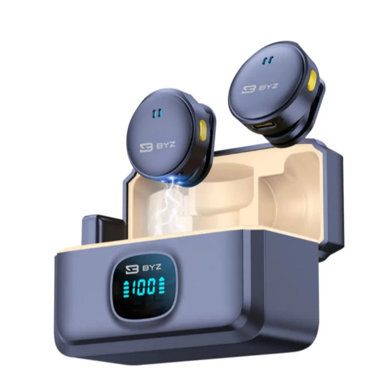 Mini Microfone De Lapela Sem Fio Profissional Magnético