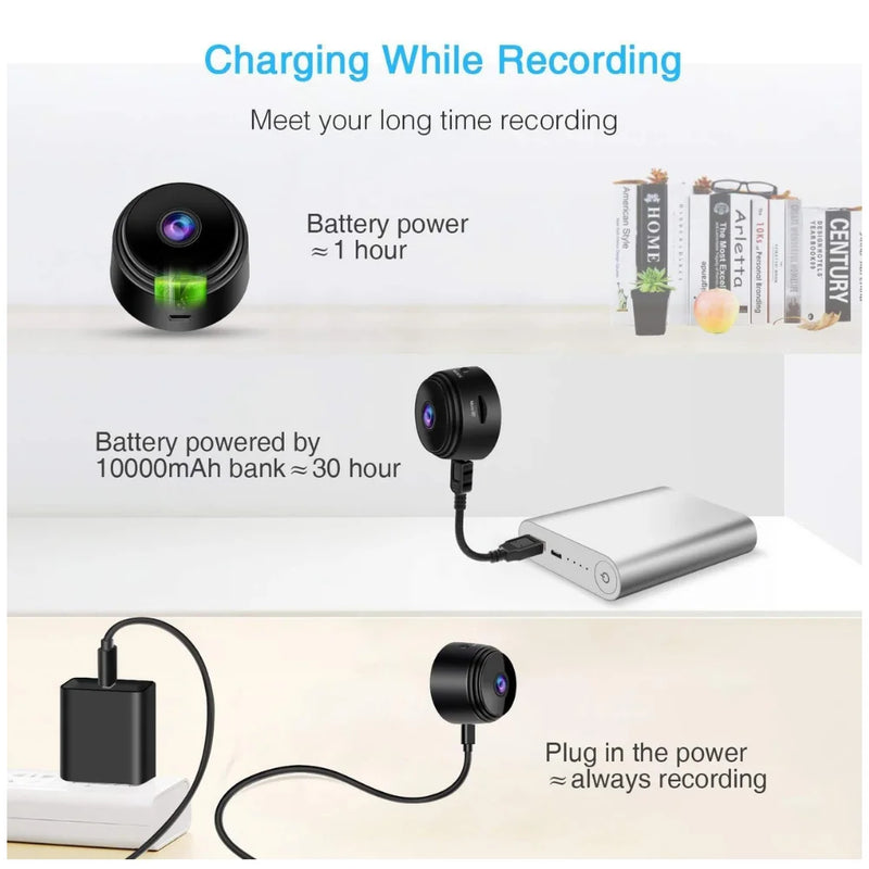 Mini Câmera A9 Original Sem fio 1080p Espiã Monitoramento Segurança Visão Noturna