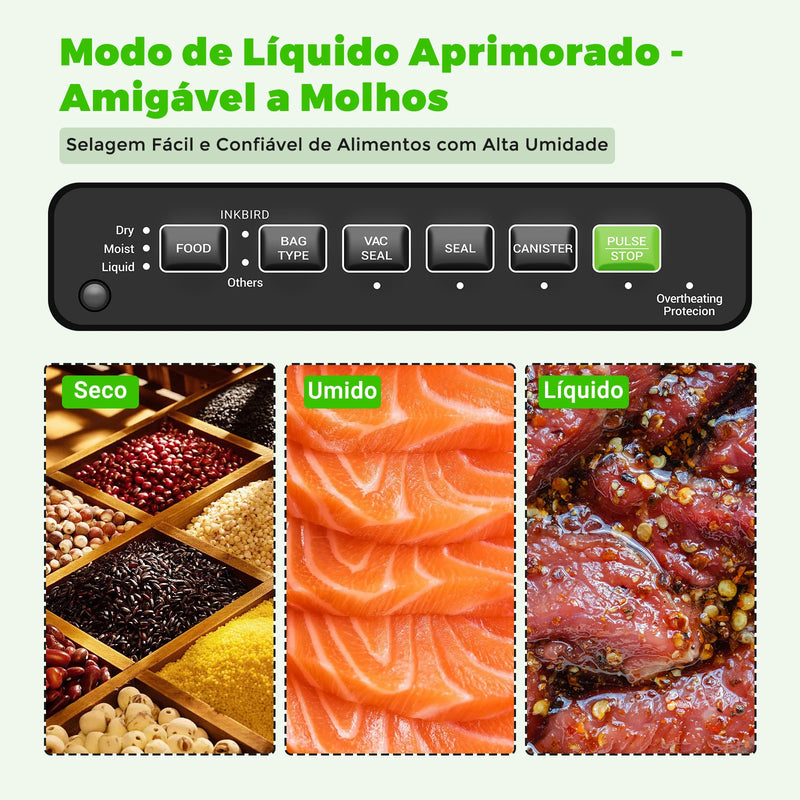 Maquina Seladora A Vacuo Profissional Para Cozinha INK-VS05