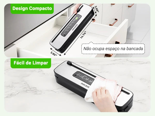 Maquina Seladora A Vacuo Profissional Para Cozinha INK-VS05