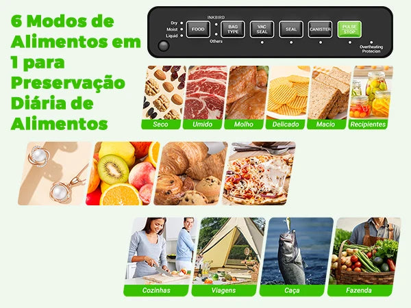 Maquina Seladora A Vacuo Profissional Para Cozinha INK-VS05