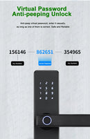 Fechadura Digital RAYKUBE K20 C/ Maçaneta Biometrica