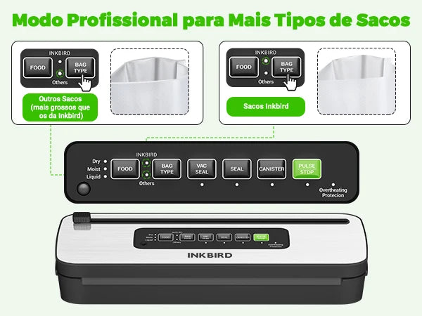 Maquina Seladora A Vacuo Profissional Para Cozinha INK-VS05
