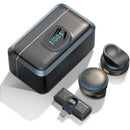 Mini Microfone De Lapela Sem Fio Profissional Magnético