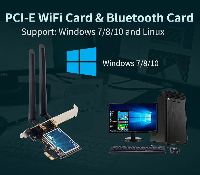 AX200 PCIE Cartão Adaptador de Wifi Bluetooth5.2 Dual Band 2.4G/5Ghz 2974Mbps