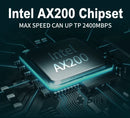 AX200 PCIE Cartão Adaptador de Wifi Bluetooth5.2 Dual Band 2.4G/5Ghz 2974Mbps