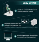 AX200 PCIE Cartão Adaptador de Wifi Bluetooth5.2 Dual Band 2.4G/5Ghz 2974Mbps