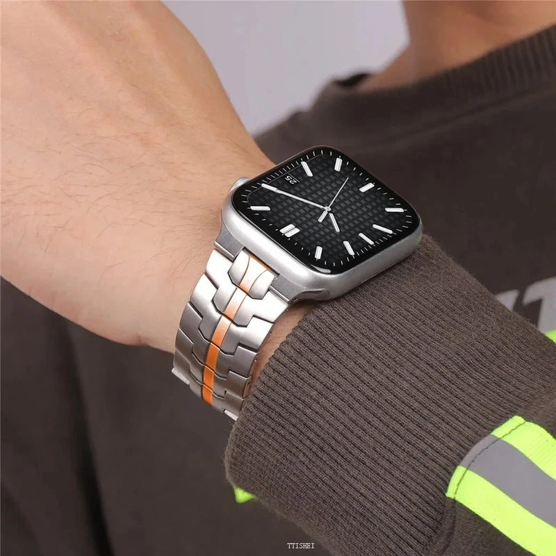 Pulseira De Aço Para Apple Watch Series 11 10 9 8 SE 3 46mm 45mm 42mm 44mm 49MM