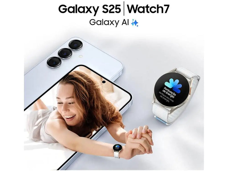 Samsung Galaxy S25 5G 256GB Galaxy Azul Marinho 6,2" 12GB RAM Câm. Tripla 50+12+10MP Bateria 4000mAh Dual Chip