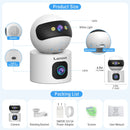 Câmera de Segurança com recursos de Baba Eletrônica Lenovo 4K 360 DUAS LENTES