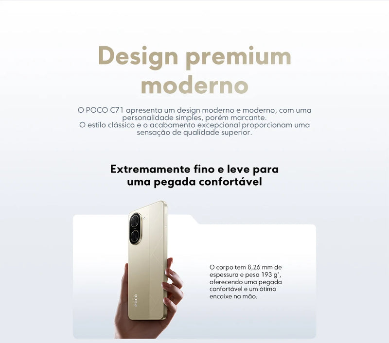 Smartphone POCO C71 Global Edition 6.88 32mp