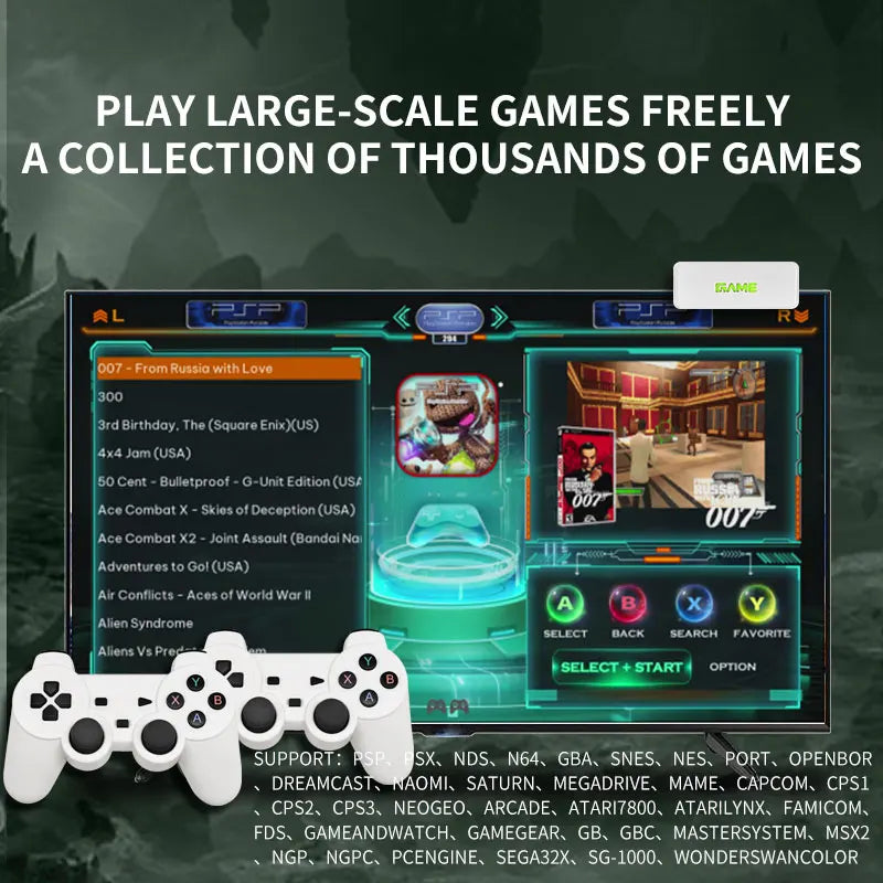 Console de Jogos X7 128G 256G 4K LPDDR4