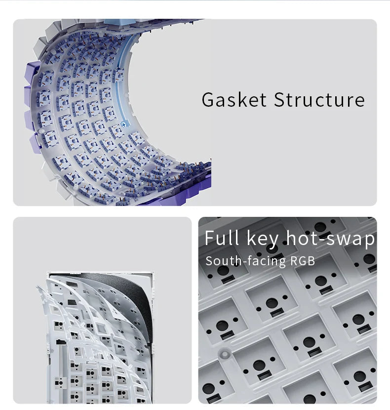 AK820/AK820 Pro Teclado Mecânico 75% TFT
