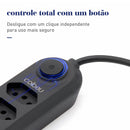 Extensão de Energia em Régua 100-220V,10A