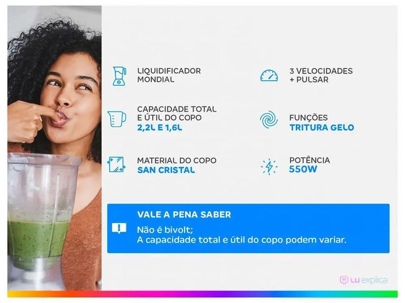 Liquidificador Mondial L-99FBPower 550W