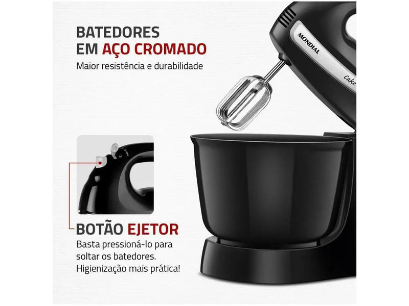 Batedeira Mondial Preta 500W -220V