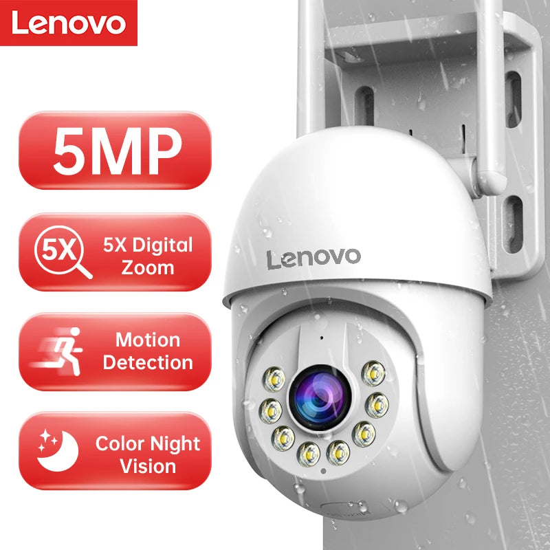 Camera de Segurança Lenovo Smart Wifi PTZ 5x DIGITAL