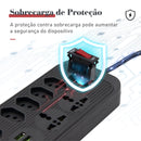 Extensão de Energia em Régua 100-220V,10A