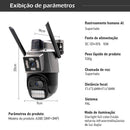 Câmera De Segurança 4K Wifi Externa 6MP Com Sensor de Presença E Visão Noturno