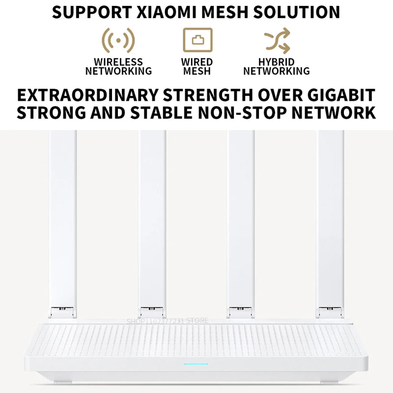Moldem Roteador Xiaomi AX3000T 5GHz 160MHz