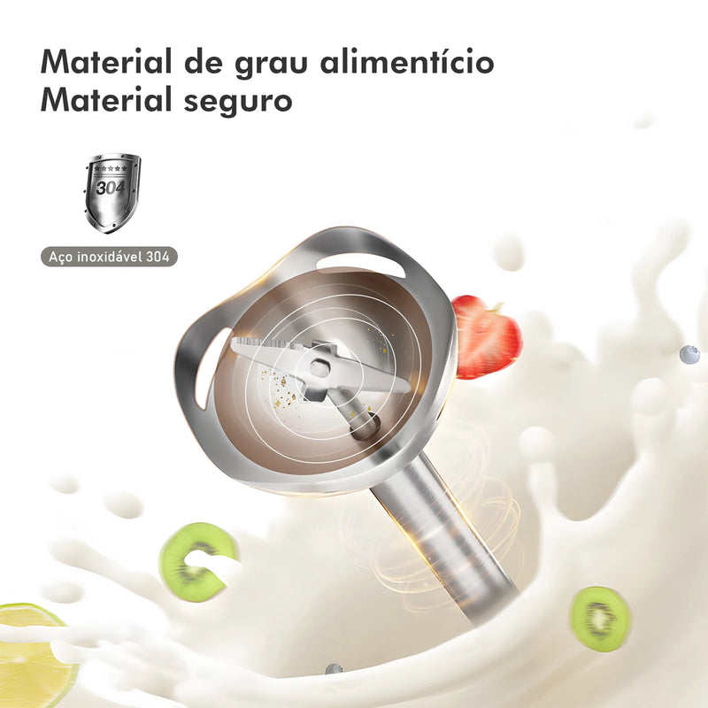Mini Processador de Alimentos Mixer Portátil Elétrico 127V