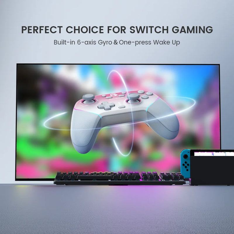 Controle GameSir Super Nova RGB Nintendo Switch 1,2, PC, Android, iOS, Steam