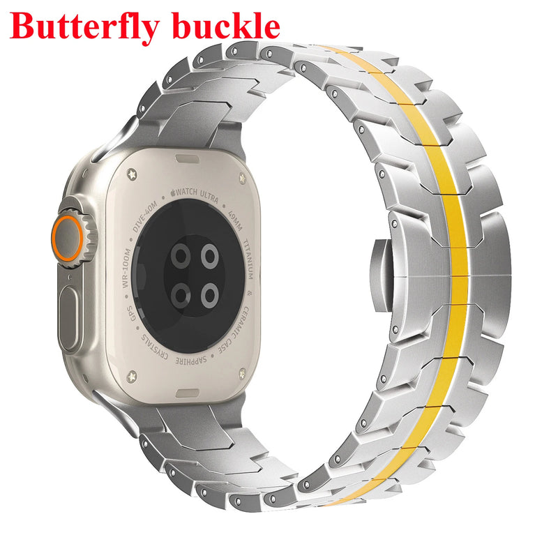 Pulseira De Aço Para Apple Watch Series 11 10 9 8 SE 3 46mm 45mm 42mm 44mm 49MM