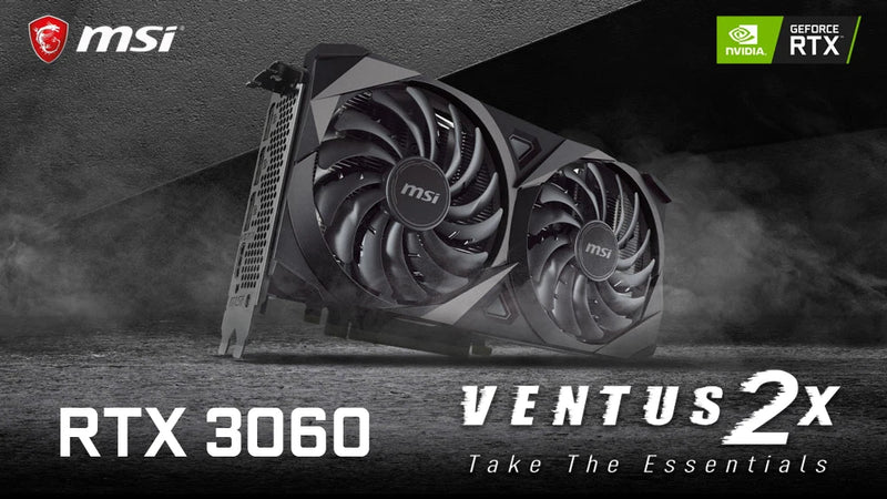 Placa de Vídeo MSI GeForce RTX 3060 VENTUS 2X 12G OC 12GB GDDR6