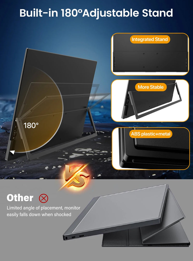 Monitor Portatil 18.5 Polegadas FHD HDR IPS