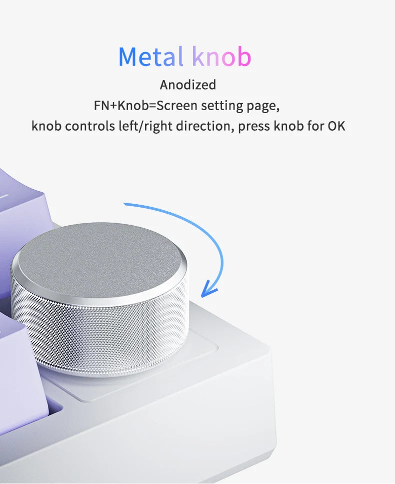 AK820/AK820 Pro Teclado Mecânico 75% TFT