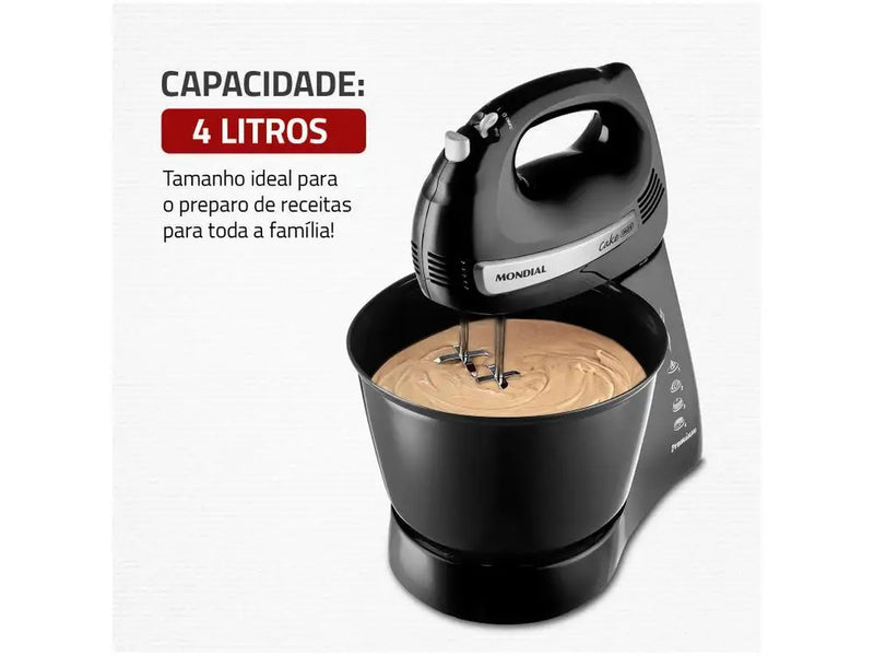 Batedeira Mondial Preta 500W -220V