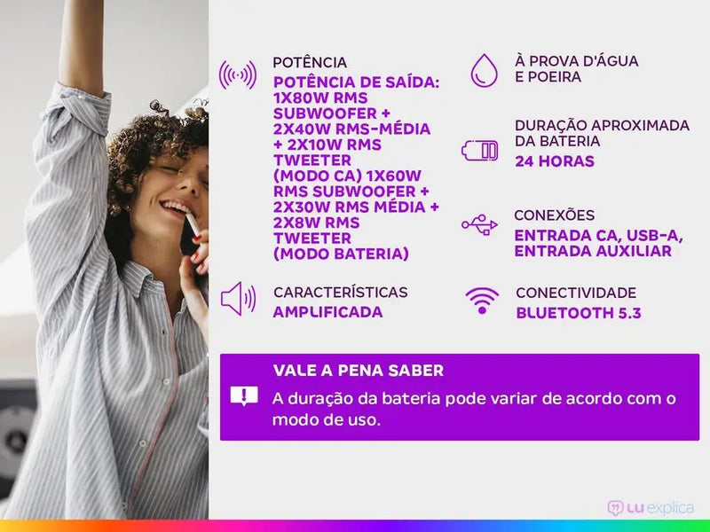 JBL Boombox 3 Original  Caixa de Som Portátil Bluetooth -Bivolt