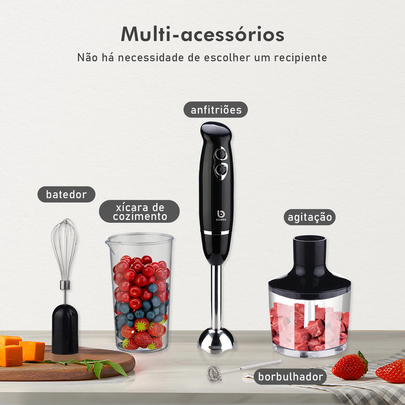 Mini Processador de Alimentos Mixer Portátil Elétrico 127V