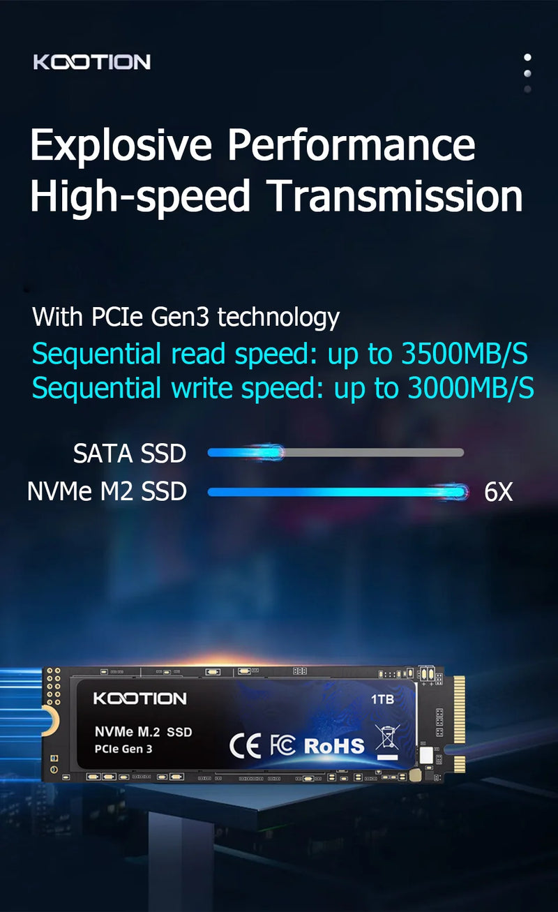 X15 SSD Nvme M2 256GB / 512GB / 1TB / 2TB / SSD Nvme PCIe 3.0x4 M2