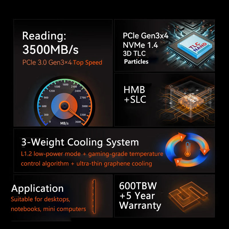 X15 SSD Nvme M2 256GB / 512GB / 1TB / 2TB / SSD Nvme PCIe 3.0x4 M2
