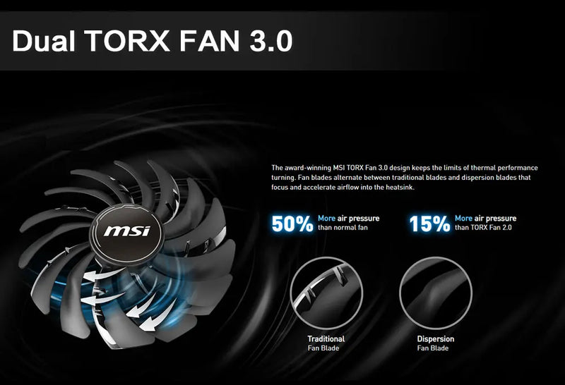 Placa de Vídeo MSI GeForce RTX 3060 VENTUS 2X 12G OC 12GB GDDR6