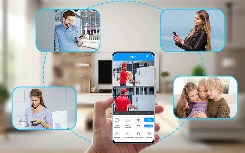 Câmera de Segurança com recursos de Baba Eletrônica Lenovo 4K 360 DUAS LENTES