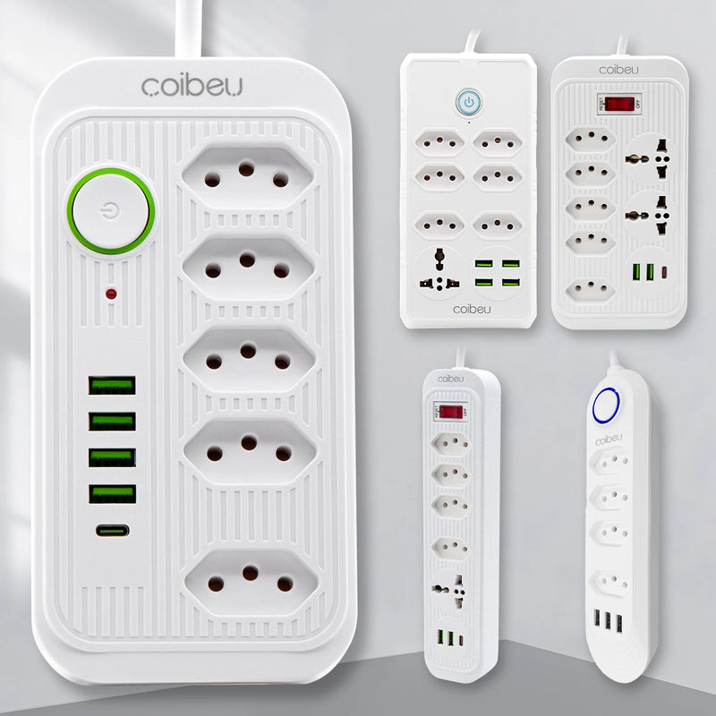 Extensão de Energia em Régua 100-220V,10A