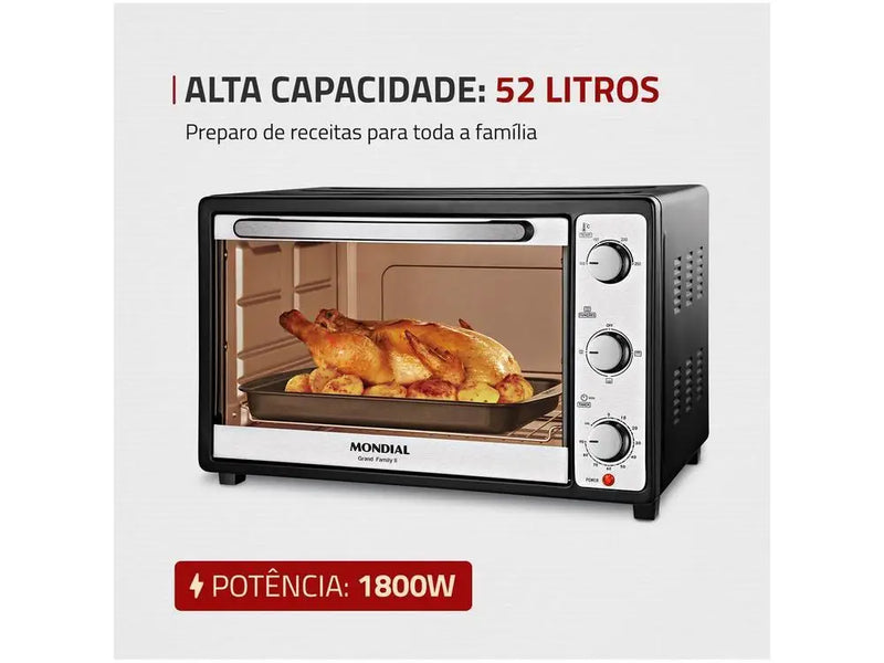 Forno Elétrico Mondial 53L 1800W