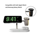 Base Carregadora 3 in 1 Para iPhone 12/13/14/15/16/17/ Apple Watch 10 9 8 7 6 5 4 Airpods 2 3 Pro