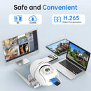 Camera de Segurança Lenovo Smart Wifi PTZ 5x DIGITAL