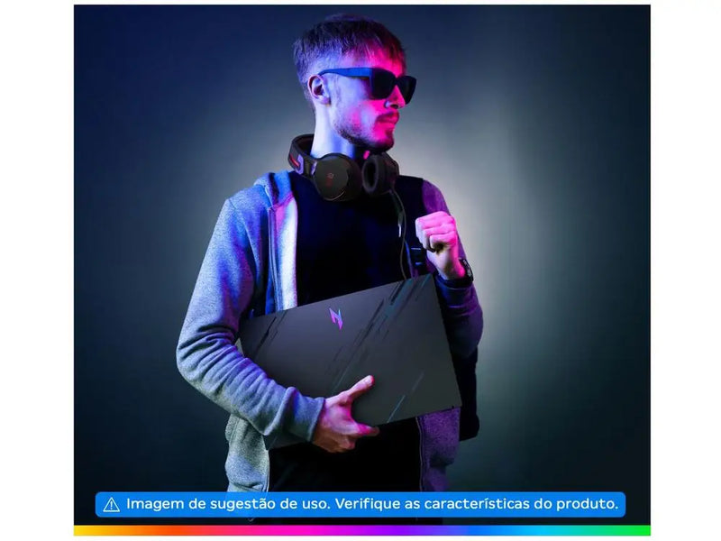 Notebook Gamer Acer Nitro V15 Intel i5 512GB SSD 16GB RAM 15,6 "Full HD 144Hz IPS RTX 3050 6GB ANV15-51-582R