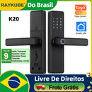 Fechadura Digital RAYKUBE K20 C/ Maçaneta Biometrica
