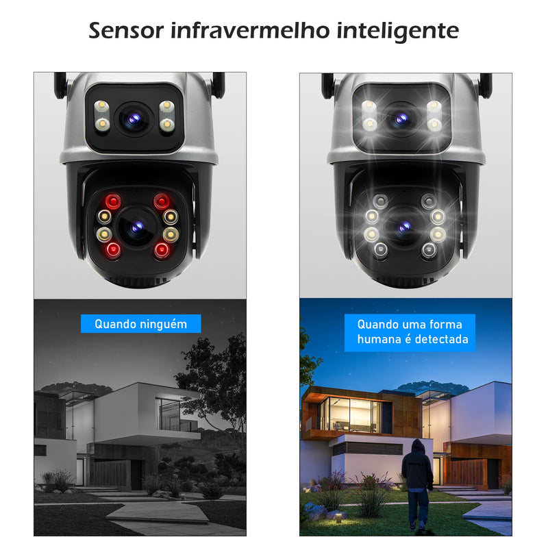 Câmera de Segurança 4K Ultra HD Com Visão Noturna