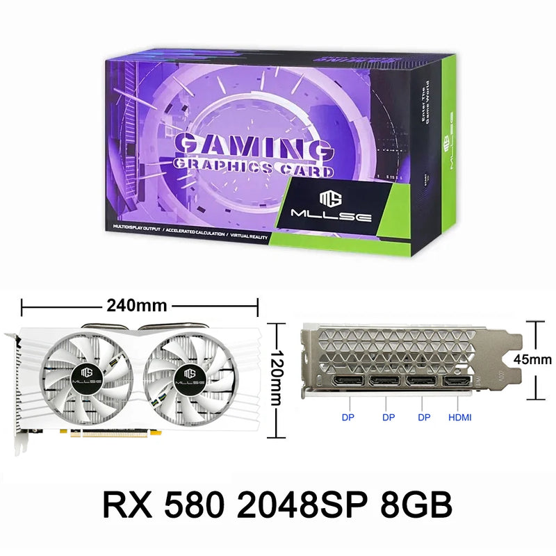 Placa de Video AMD Radeon RX 580 8GB GDDR5 256