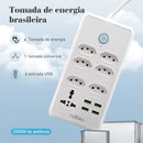 Extensão de Energia em Régua 100-220V,10A