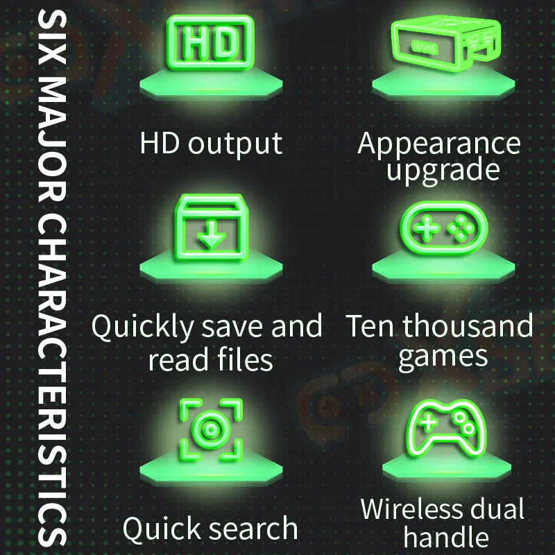 Console de Jogos X7 128G 256G 4K LPDDR4