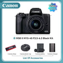 Canon EOS M50 II Câmera Compacta Profissional 4K  24.10MP M50II（Used）