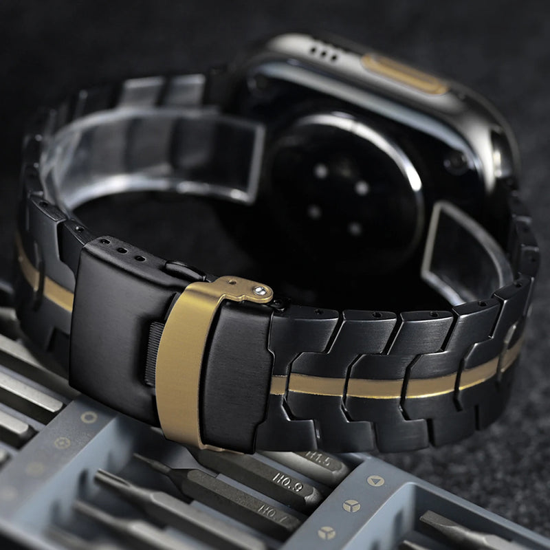 Pulseira De Aço Para Apple Watch Series 11 10 9 8 SE 3 46mm 45mm 42mm 44mm 49MM