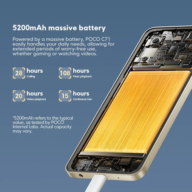 Smartphone POCO C71 Global Edition 6.88 32mp